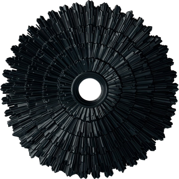 Ekena Millwork Eryn Ceiling Medallion (Fits Canopies up to 4"), 24 3/4"OD x 3 1/4"ID x 1 7/8"P, Night Shade CM24ENNSF - main